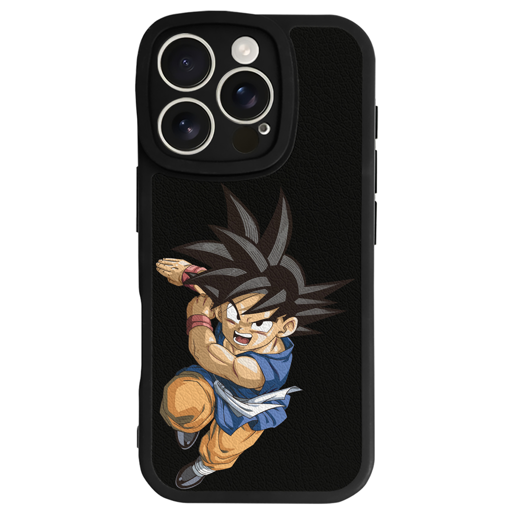 （画像用） ドラゴンボール 孫悟空（そん ごくう）Son Goku カカロット DRAGON BALL Kakarotto 【iPhone 16シリーズ対応】シリコンスマホケース（レザー調） 材質：シリコン